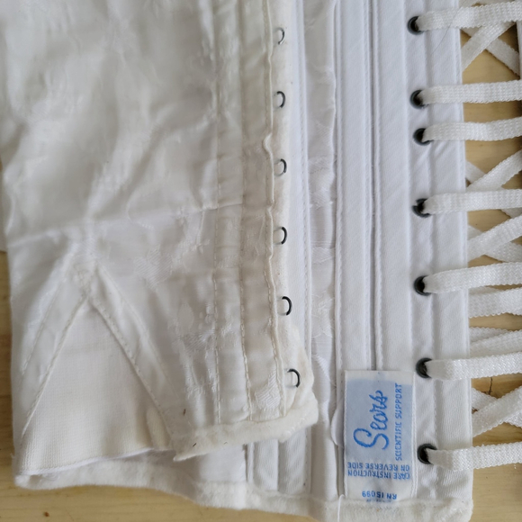 Vintage Sears Fan Corsette Gorgeous Lace Up Waist Trainer Support Cosplay - Picture 8 of 16